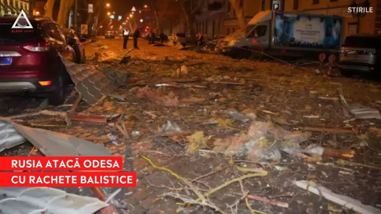 3 rachete balistice au lovit centrul istoric din Odesa