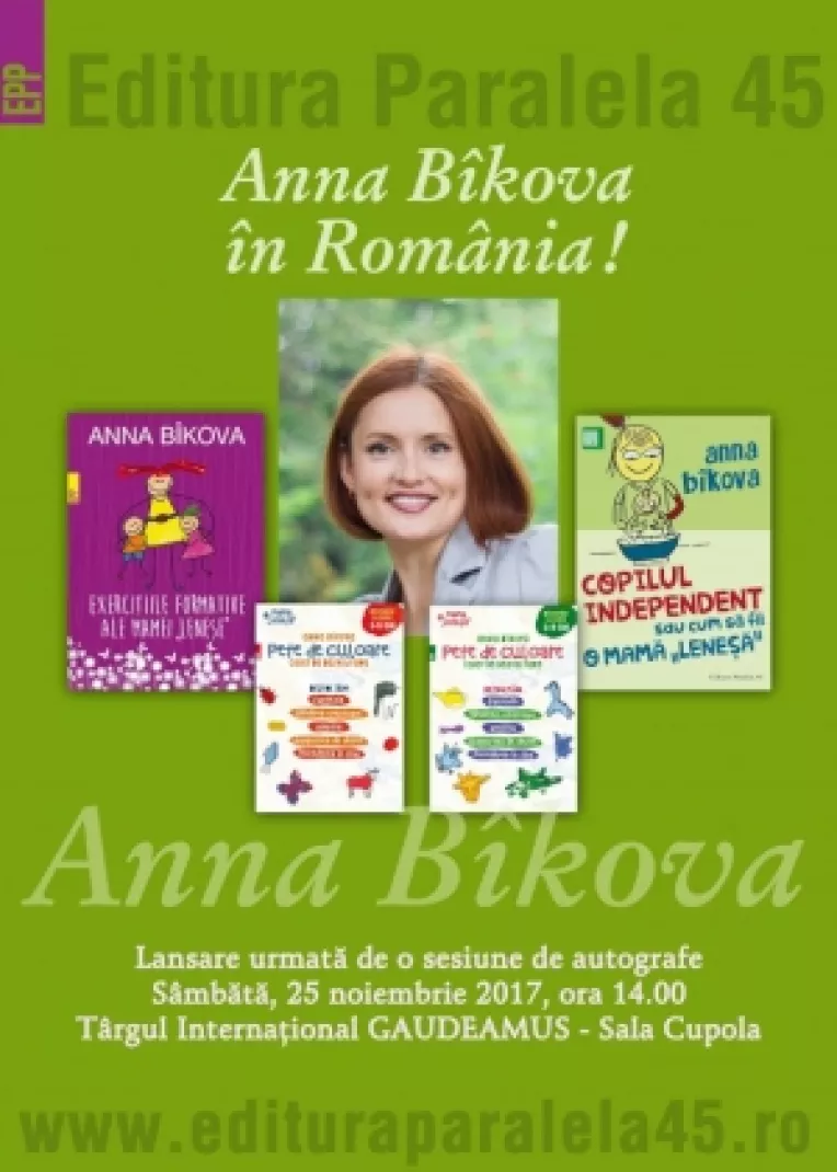 Annabel Karmel si Anna Bikova vin la Gaudeamus