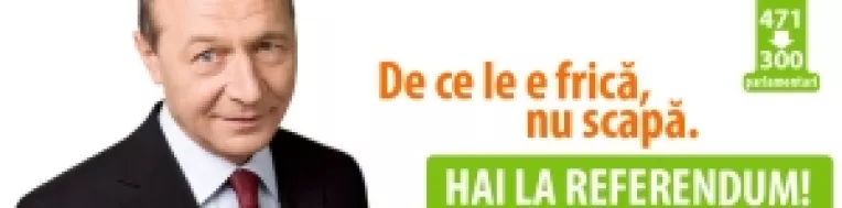 Basescu Bau-Bau sperie copiii: Panouri electorale cu tenta violenta