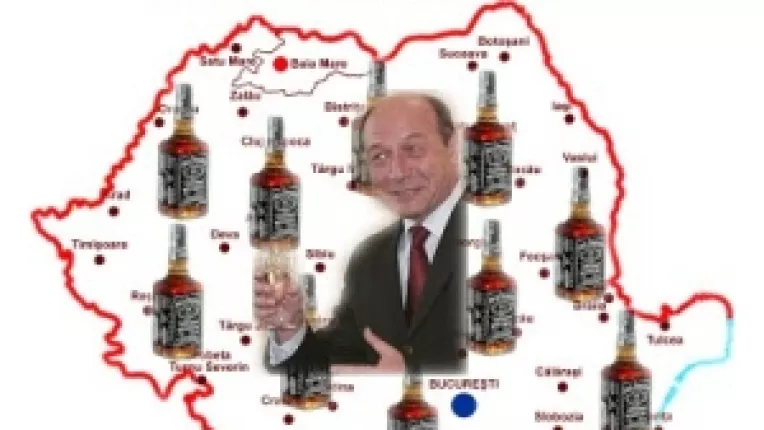 Basescu: Un politician demagog, populist, afacerist, corupt, incult, mitocan, fariseu, betiv si scandalagiu