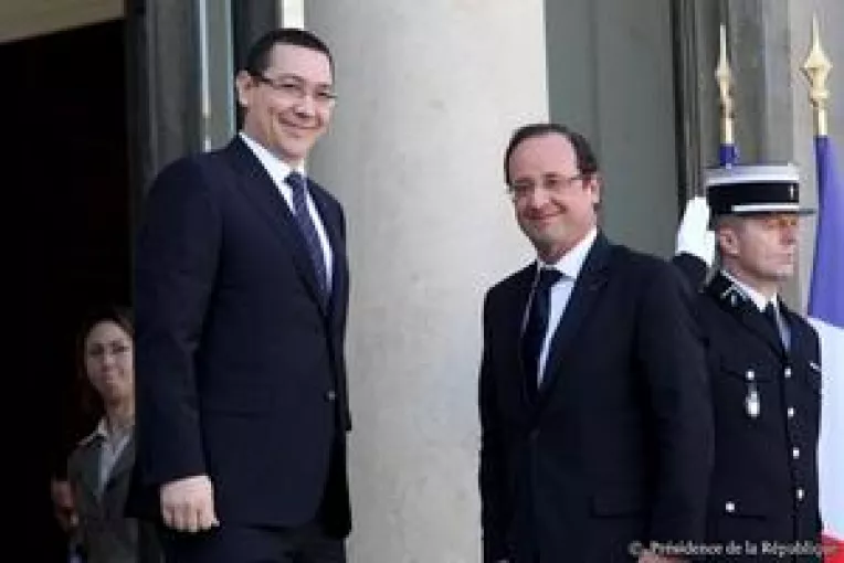 Bilant pozitiv al vizitei lui Ponta in Franta