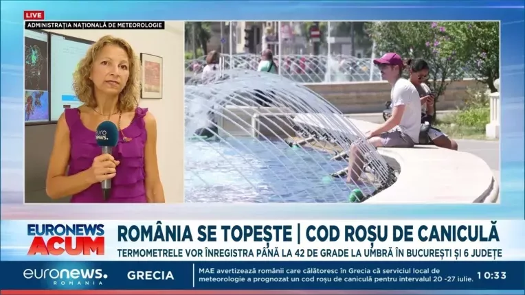 Cod rosu de canicula in Bucuresti si alte opt judete