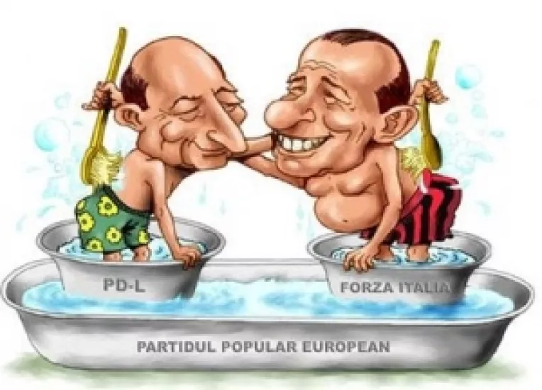 In atentia Comisiei Europene: Basescu si Berlusconi terorizeaza presa