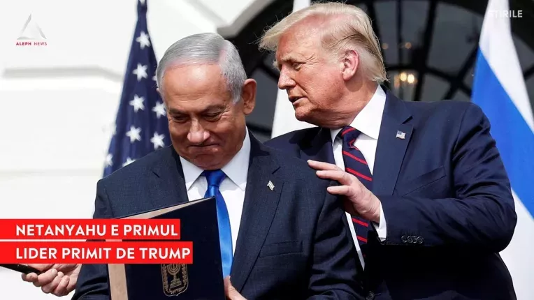 Netanyahu e primul lider care se intalneste cu Trump in SUA de la investirea sa