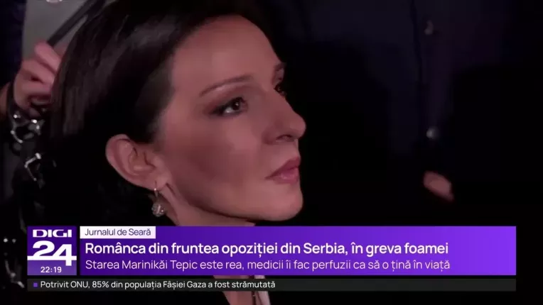 Starea de sanatate a liderei Opozitiei din Serbia, cu origini romanesti, s-a inrautatit